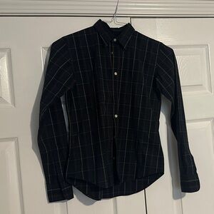 Ralph Lauren Black Plaid Button Down Shirt